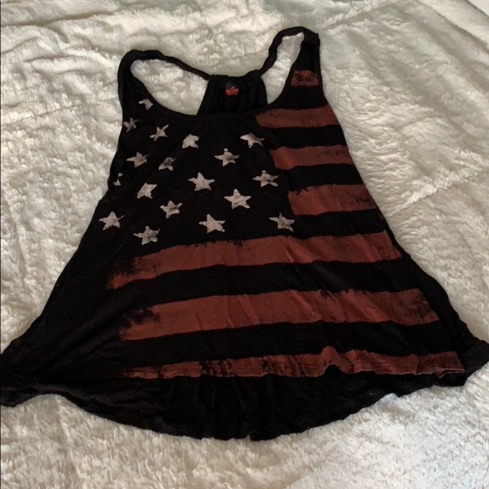 American flag tank